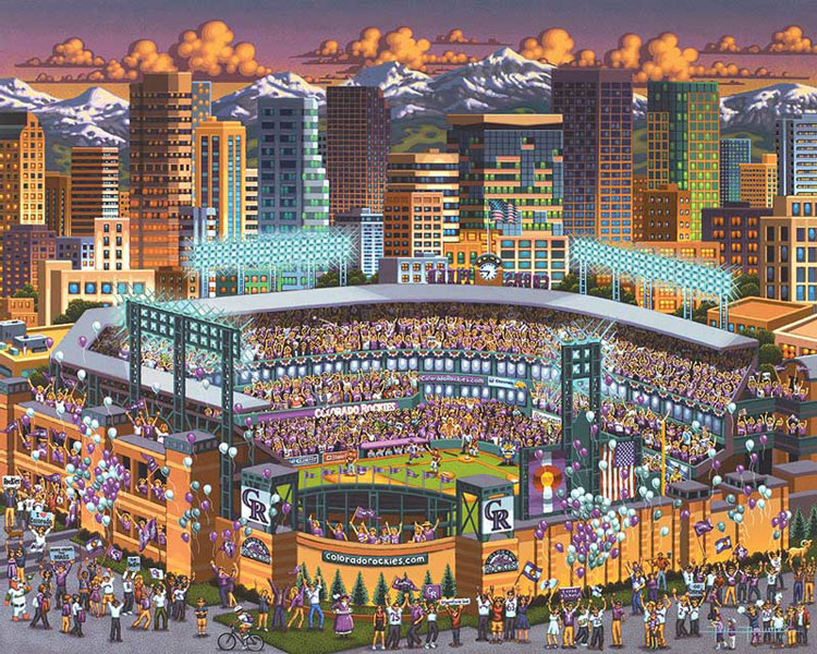 Colorado Rockies™ - Wooden Puzzle – Iconic Puzzles