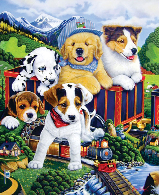 Puzzle 30 peças Cachorros Fofinhos / Puzzle 30 pieces cuddly dogs