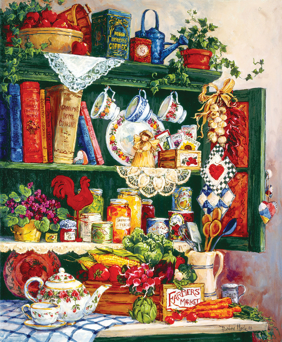 Grandma's Cupboard, 1000 Pieces, SunsOut | Serious Puzzles