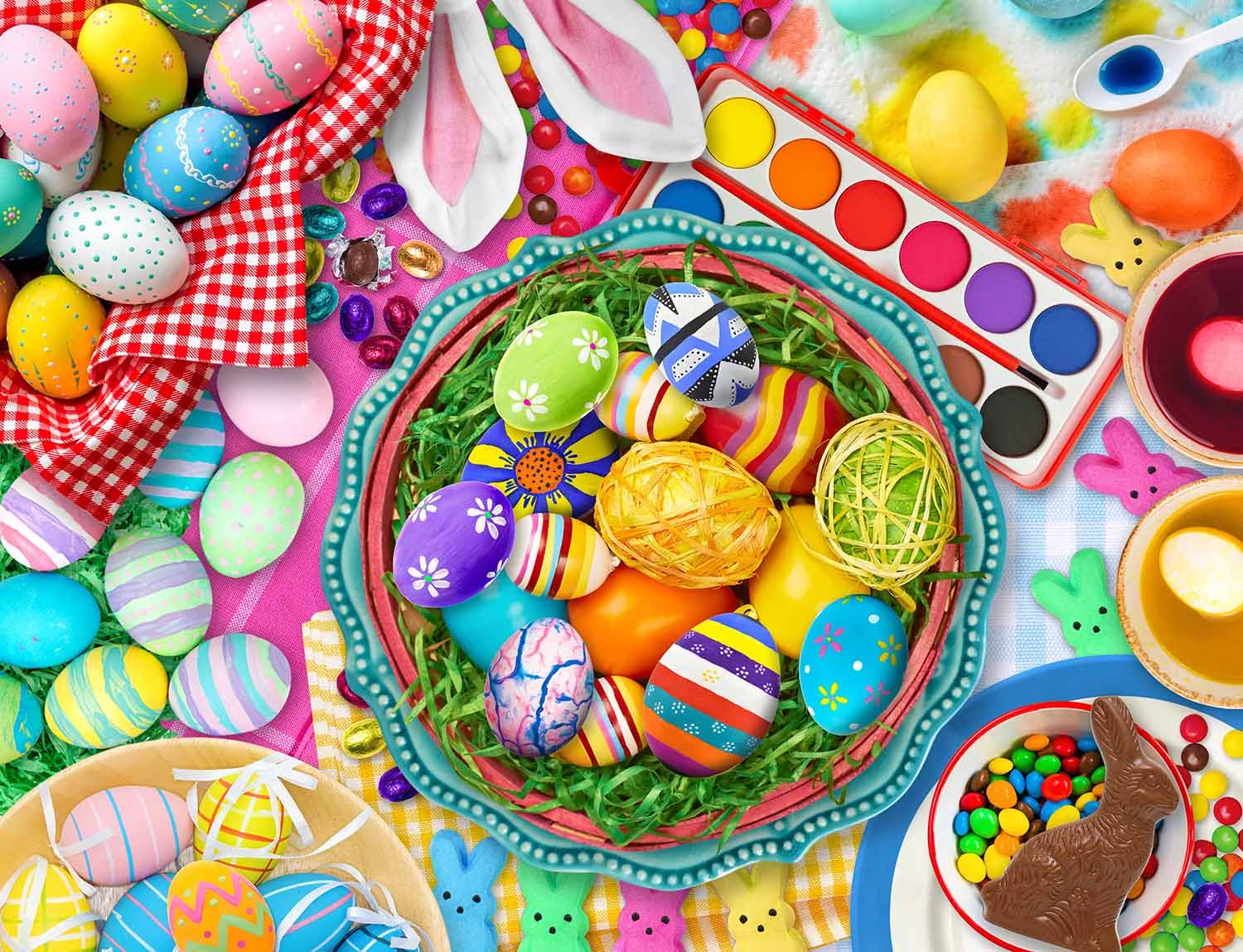 Extraordinary Easter Eggs Quilting & Crafts Jigsaw Puzzle