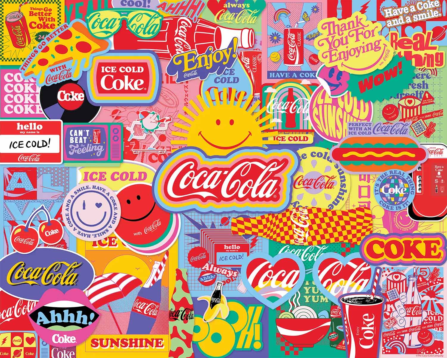 Coca-Cola Pop Art Food and Drink Jigsaw Puzzle