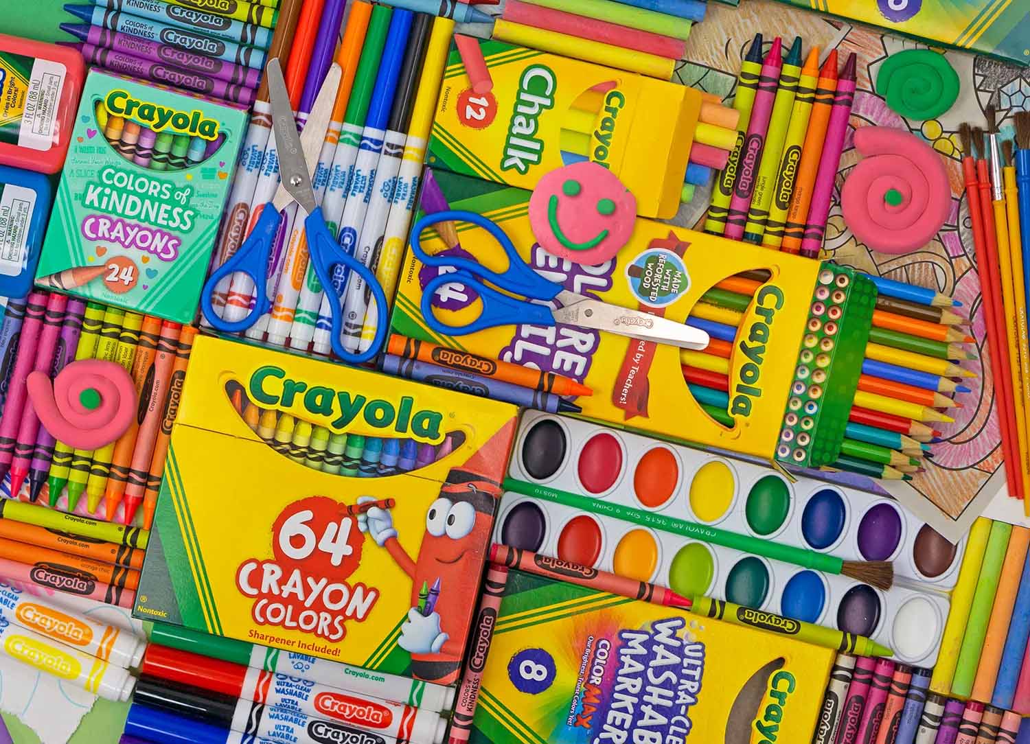 Crayola Artist's Table Collage Jigsaw Puzzle