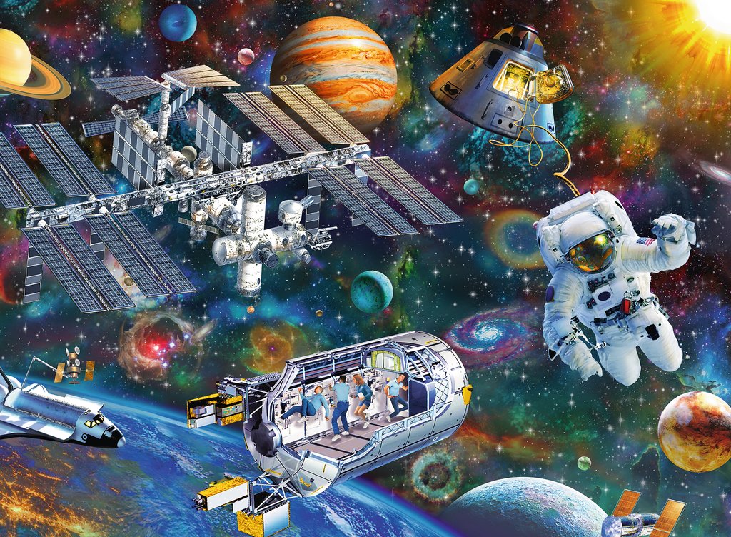 Cosmic Exploration Space Jigsaw Puzzle
