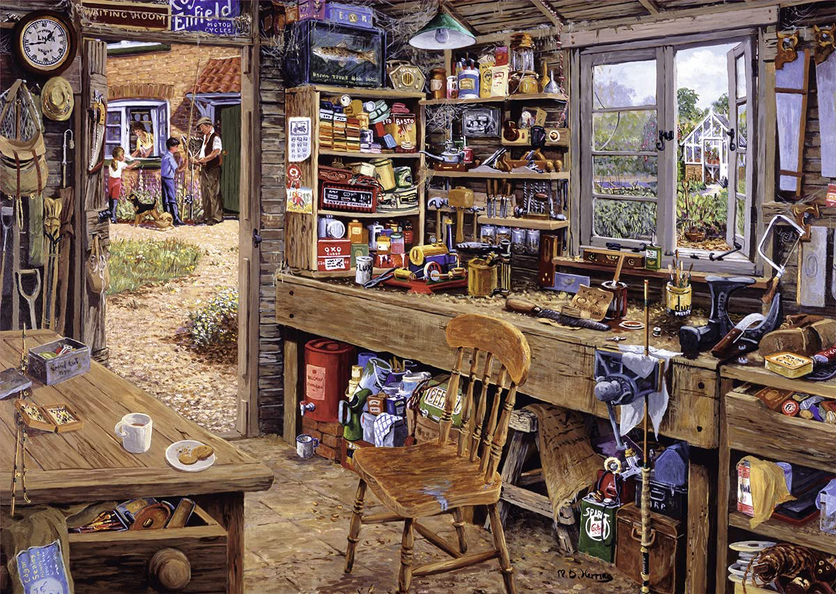 Dad's Shed Father's Day Jigsaw Puzzle