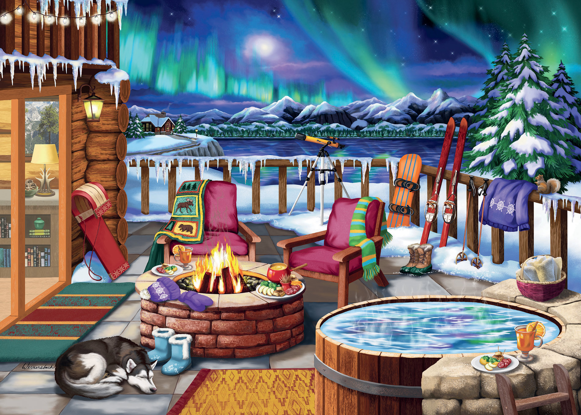 Northern Lights Nature Jigsaw Puzzle