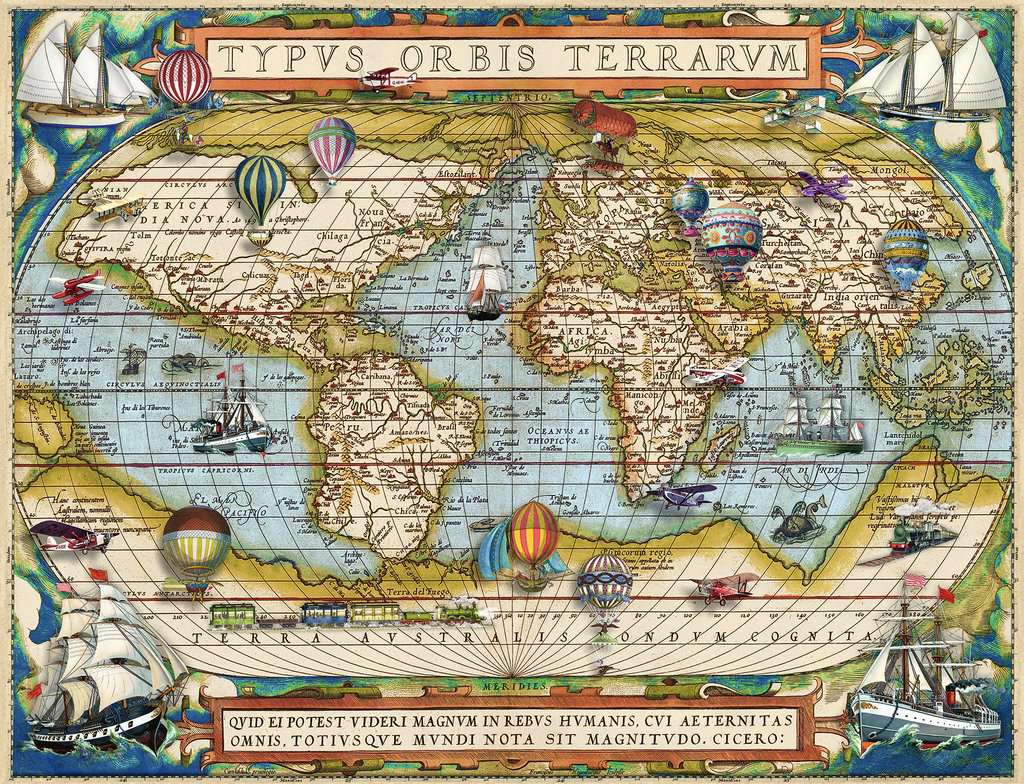 Around the World Maps & Geography Jigsaw Puzzle