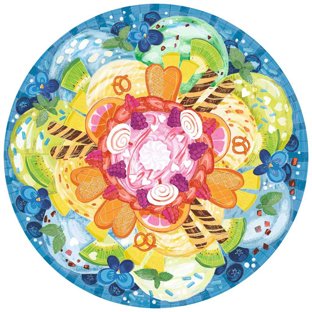 Circle of Colors: Ice Cream Food and Drink Jigsaw Puzzle