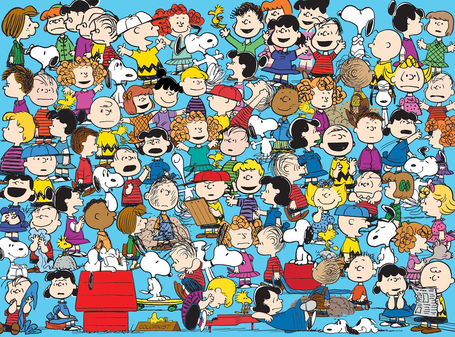 Cast Of Characters - Peanuts, 1000 Pieces, RoseArt | Serious Puzzles