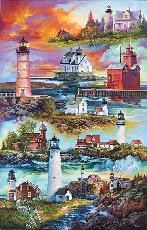 Gallery of Lighthouses, 1000 Pieces, SunsOut | Serious Puzzles