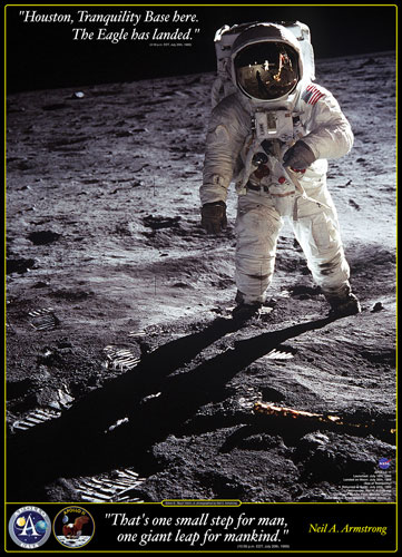 Walk on the Moon Space Jigsaw Puzzle