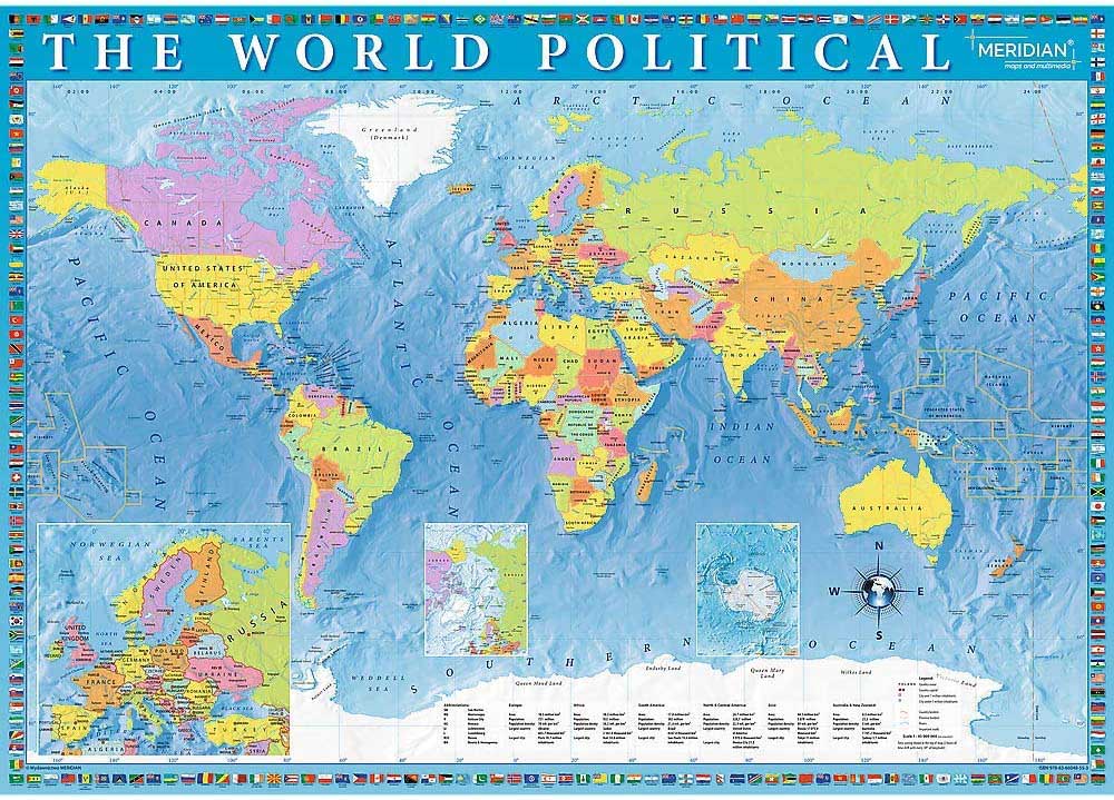 Trefl World Map with Animals Kids Jigsaw Puzzle - 25pc