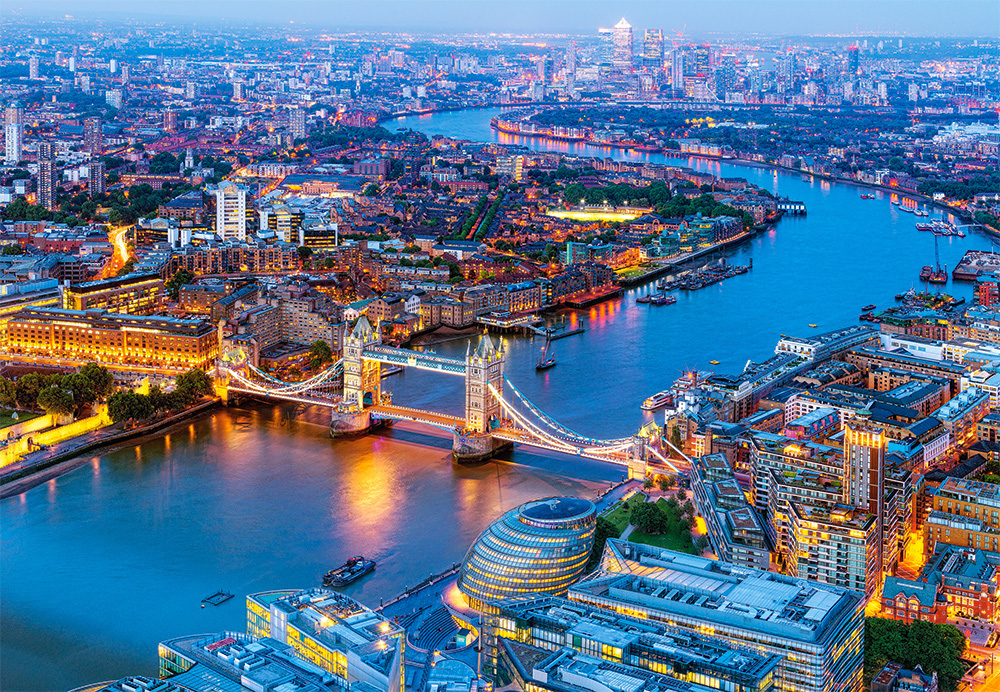 Aerial View of London Travel Jigsaw Puzzle