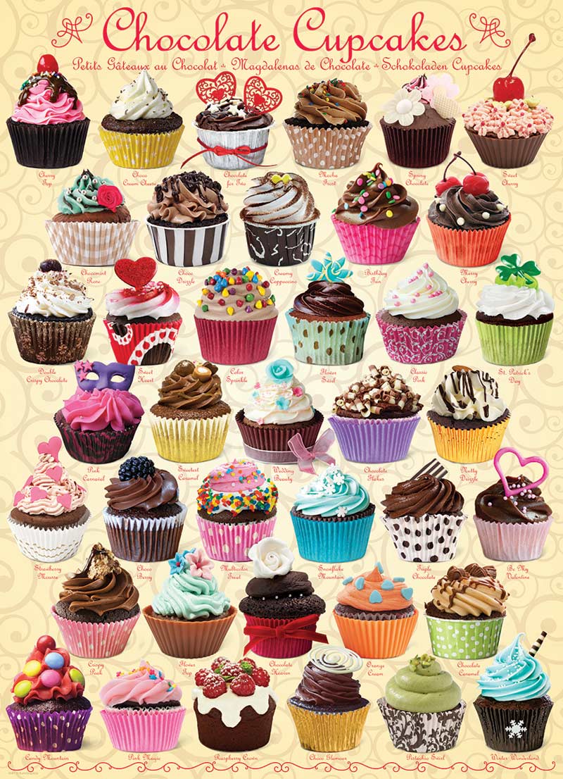 Chocolate Cupcakes Dessert & Sweets Jigsaw Puzzle