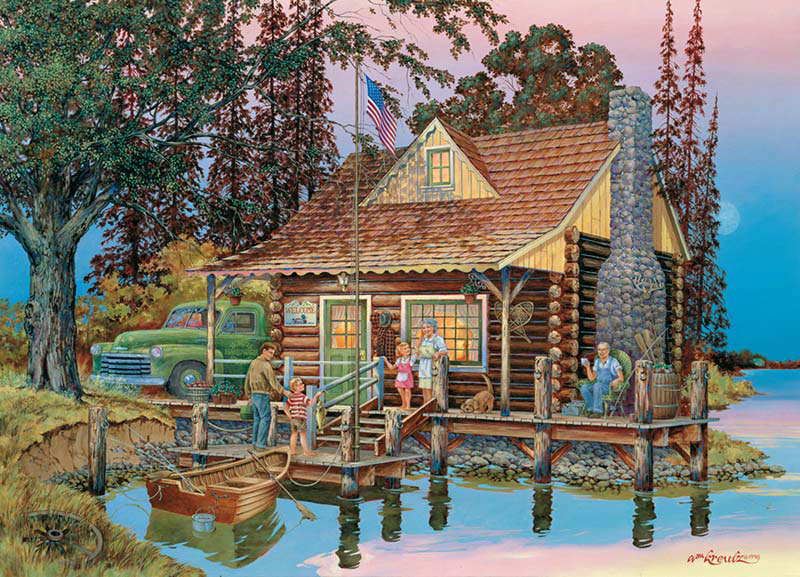 Grandpa's Cabin Father's Day Jigsaw Puzzle