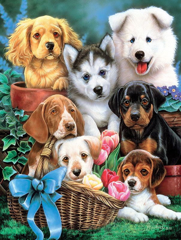 Furry Friends - Puppy Pals, 750 Pieces, MasterPieces | Serious Puzzles