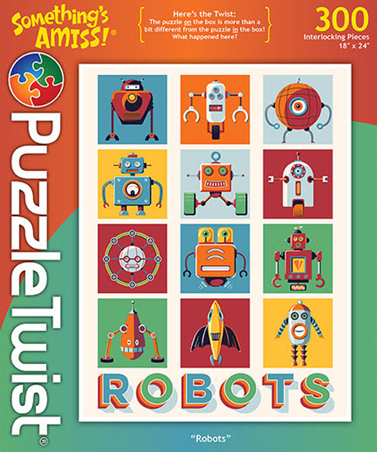 Robots Twist Puzzle, 300 Pieces, PuzzleTwist