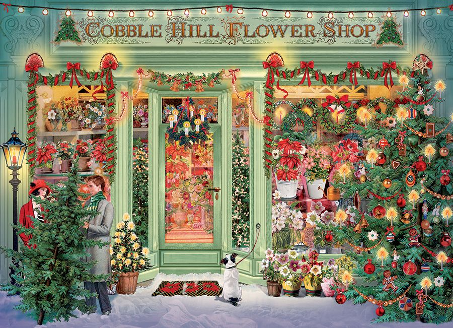Christmas Flower Shop Christmas Jigsaw Puzzle