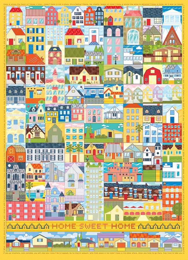 Home Sweet Home Collage Jigsaw Puzzle