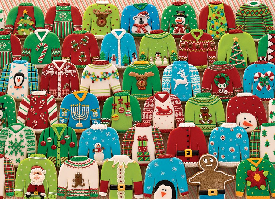 Ugly Xmas Sweaters Christmas Jigsaw Puzzle