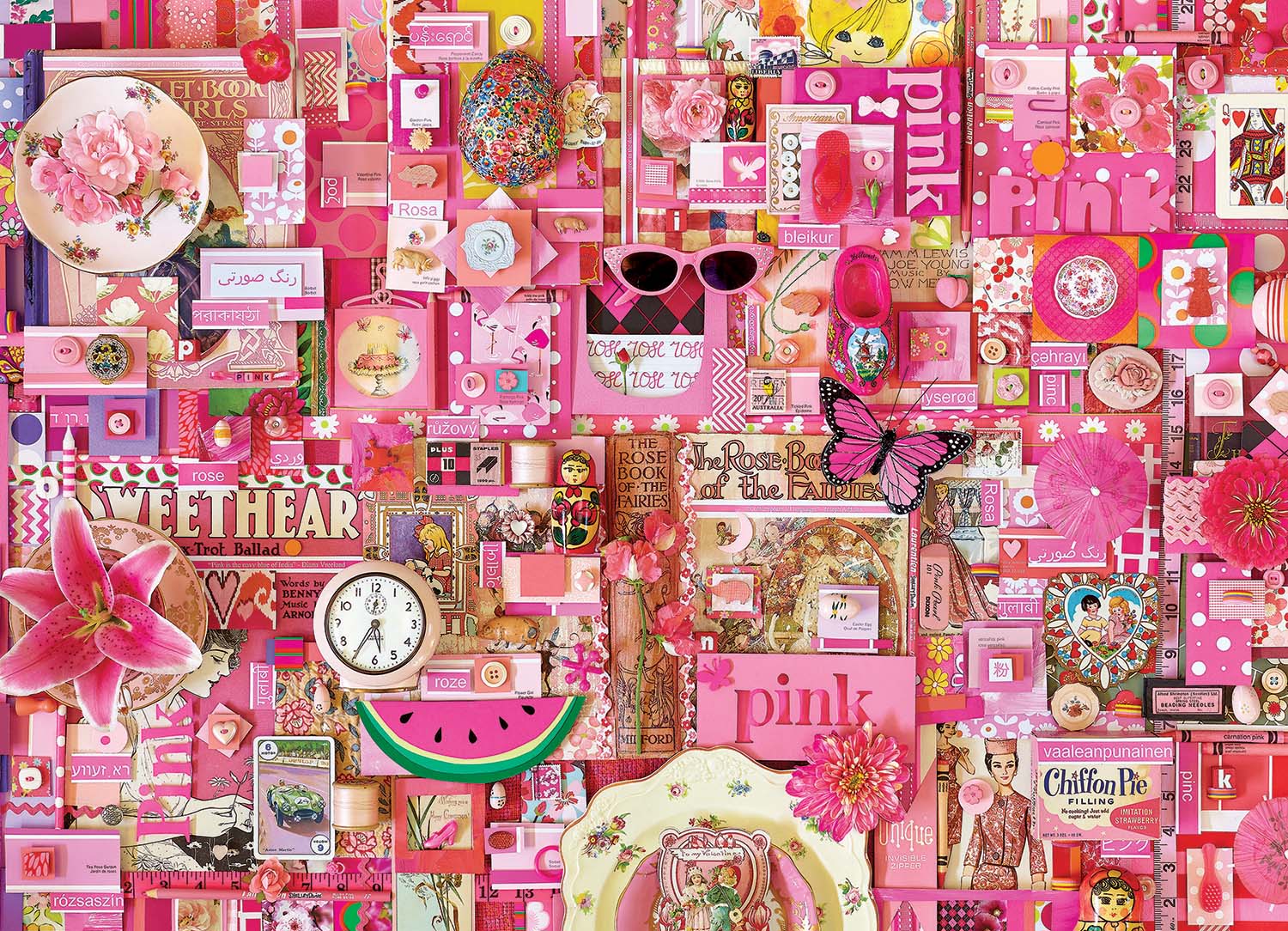 Pink Collage Jigsaw Puzzle