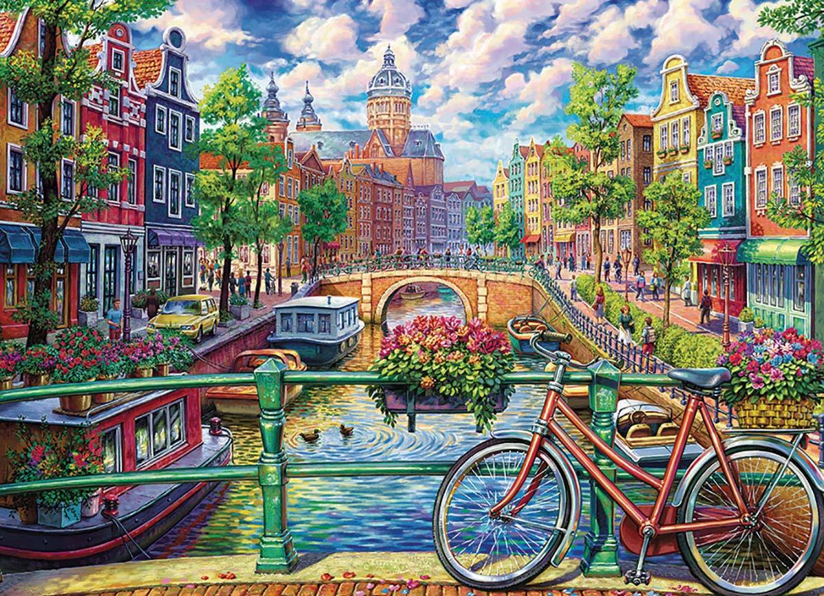 Amsterdam Canal Travel Jigsaw Puzzle