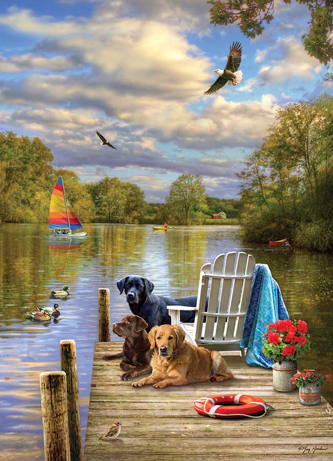 Dog Day Afternoon Dogs Jigsaw Puzzle