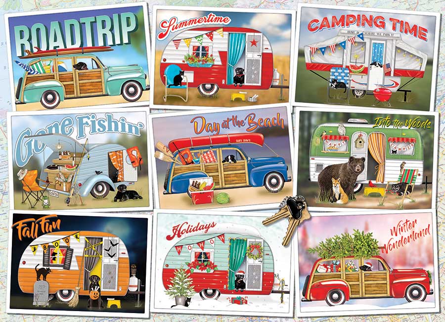 Hitting the Road Travel Jigsaw Puzzle