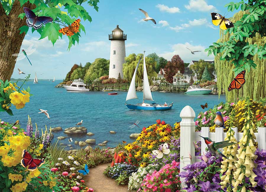 By the Bay Lighthouse Jigsaw Puzzle