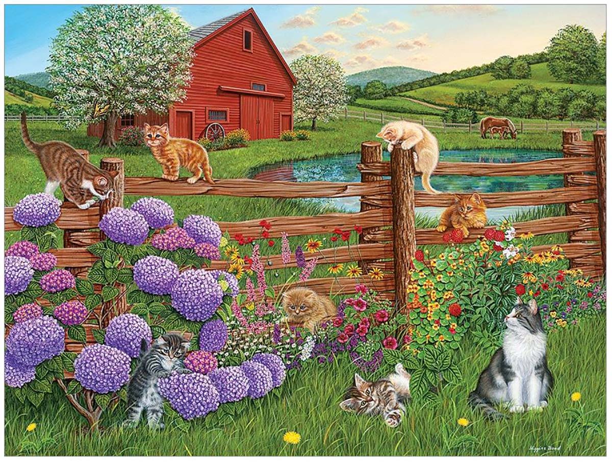 DUPE Farm Cats Farm Jigsaw Puzzle