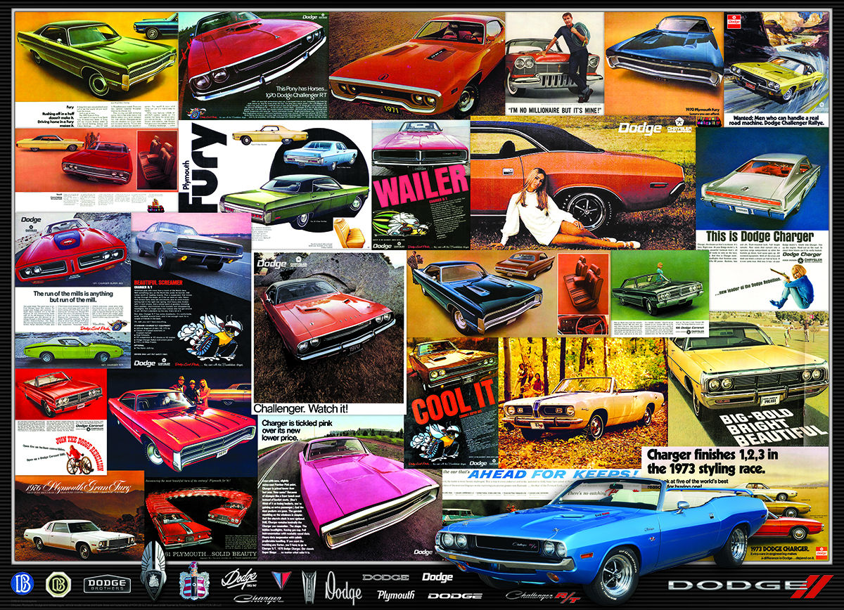 Dodge Advertising Collection Car Jigsaw Puzzle