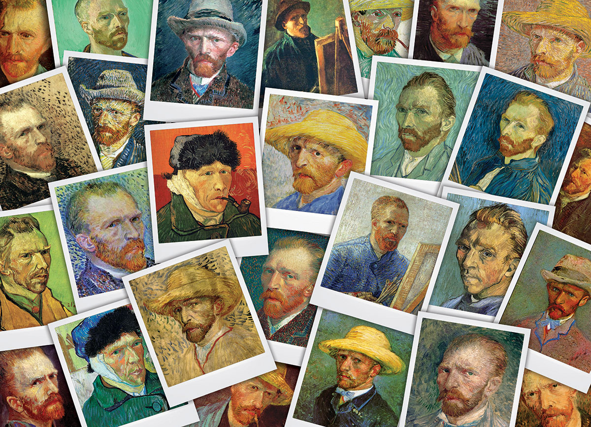 Van Gogh's Selfies Famous People Jigsaw Puzzle