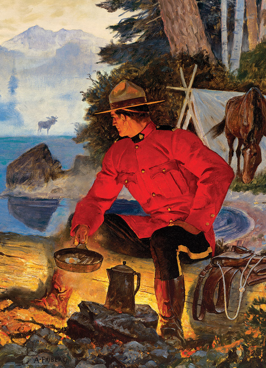 RCMP Morning Campfire Canada Jigsaw Puzzle