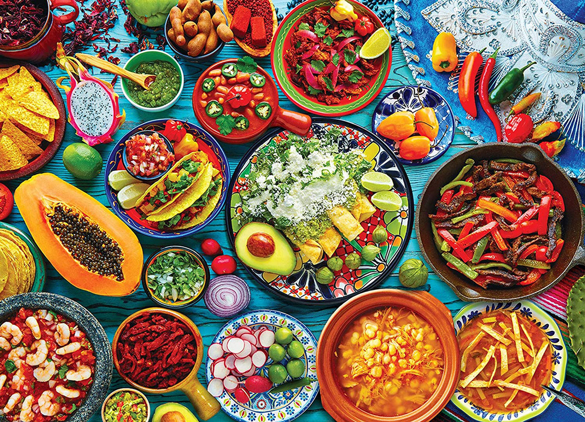 Mexican Table Food and Drink Jigsaw Puzzle