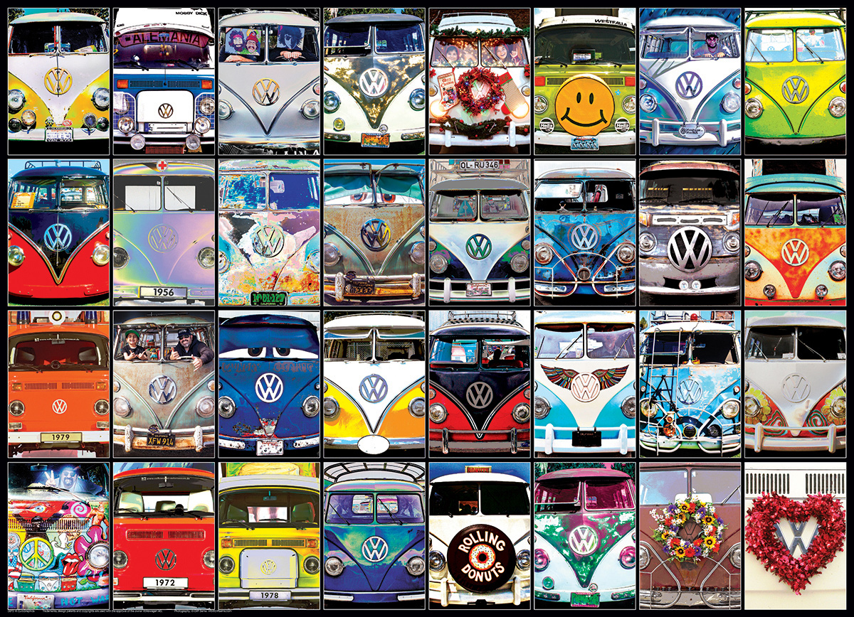 VW Cool Faces (Small Box) Car Jigsaw Puzzle