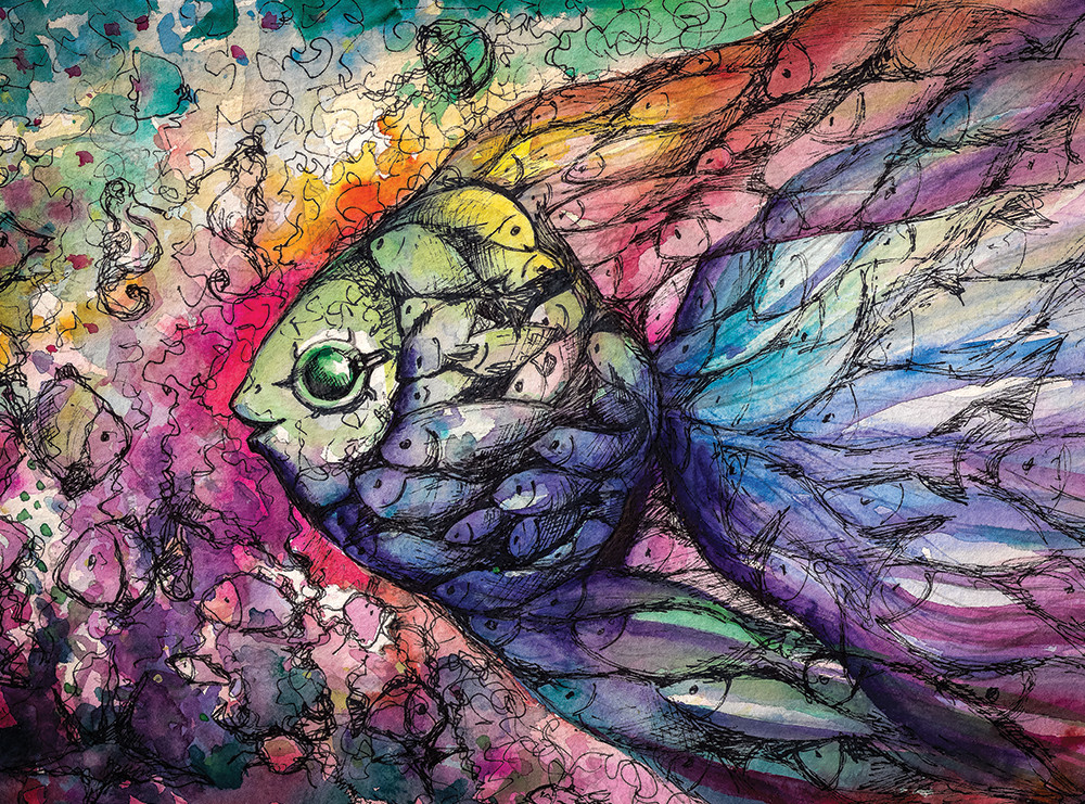 Fish Watercolor Fish Jigsaw Puzzle