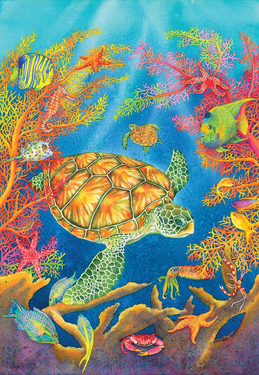 Turtle Reef Sea Life Jigsaw Puzzle