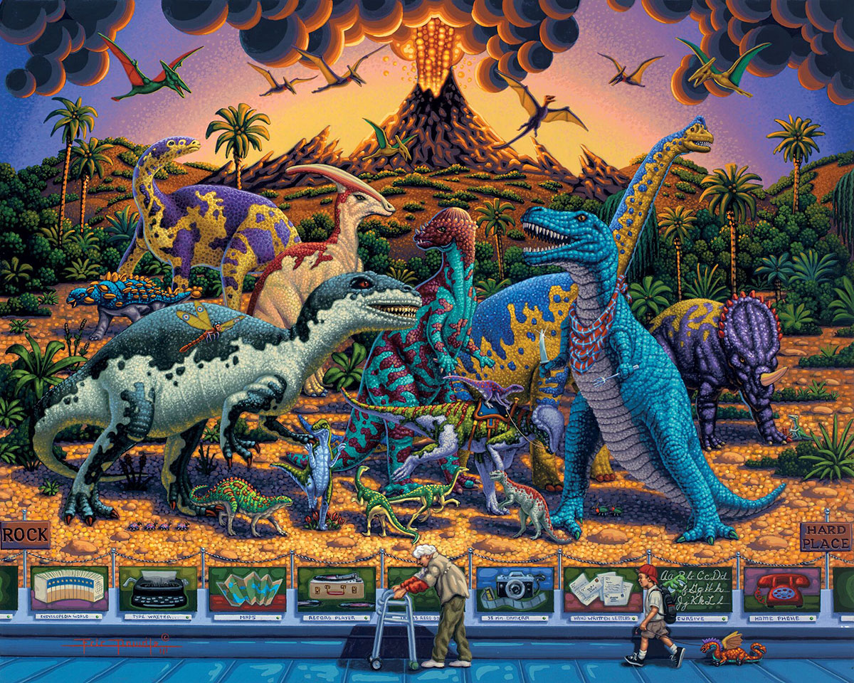 Dinosaur Museum Dinosaurs Jigsaw Puzzle