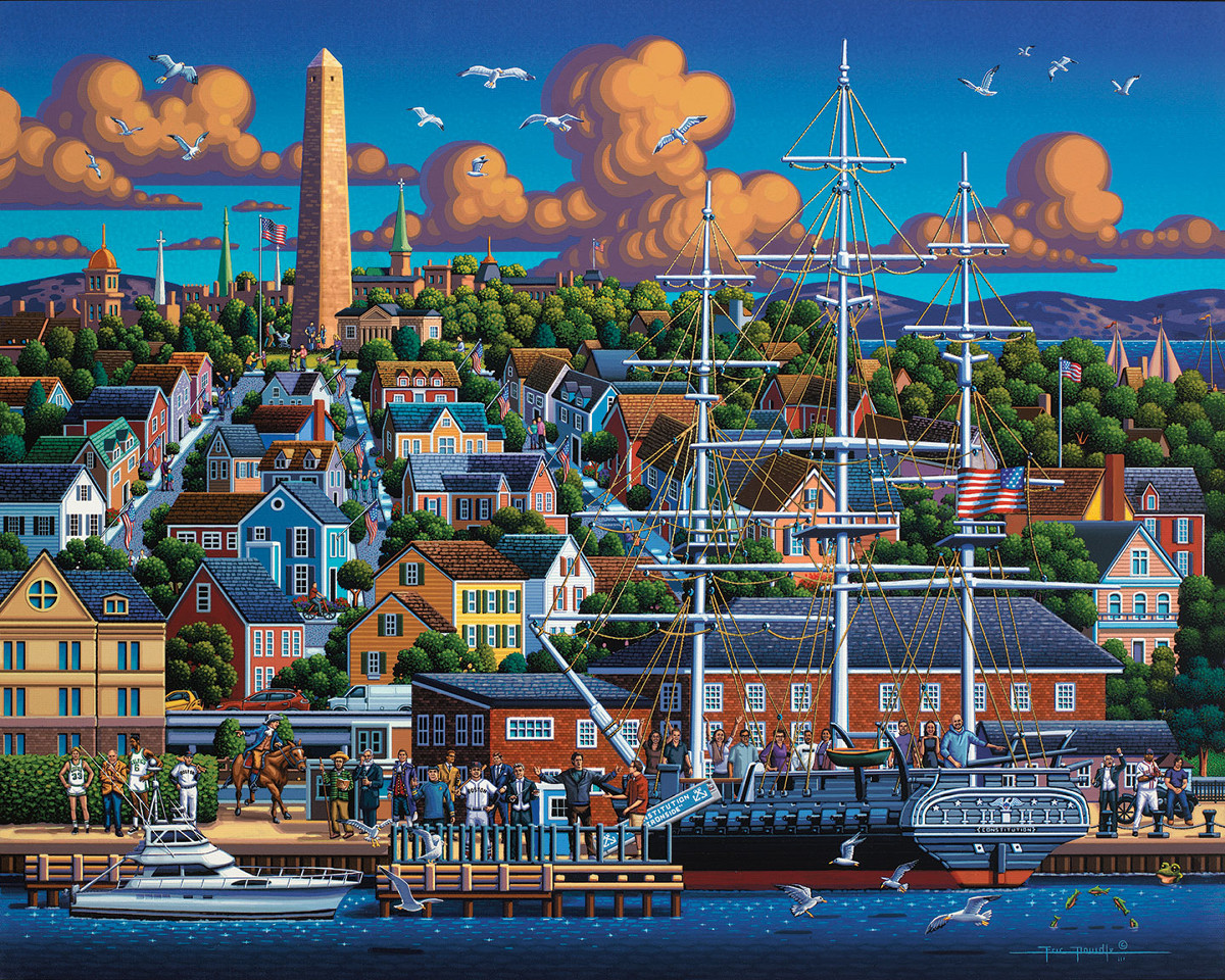 Boston National Historic Park Boat Jigsaw Puzzle