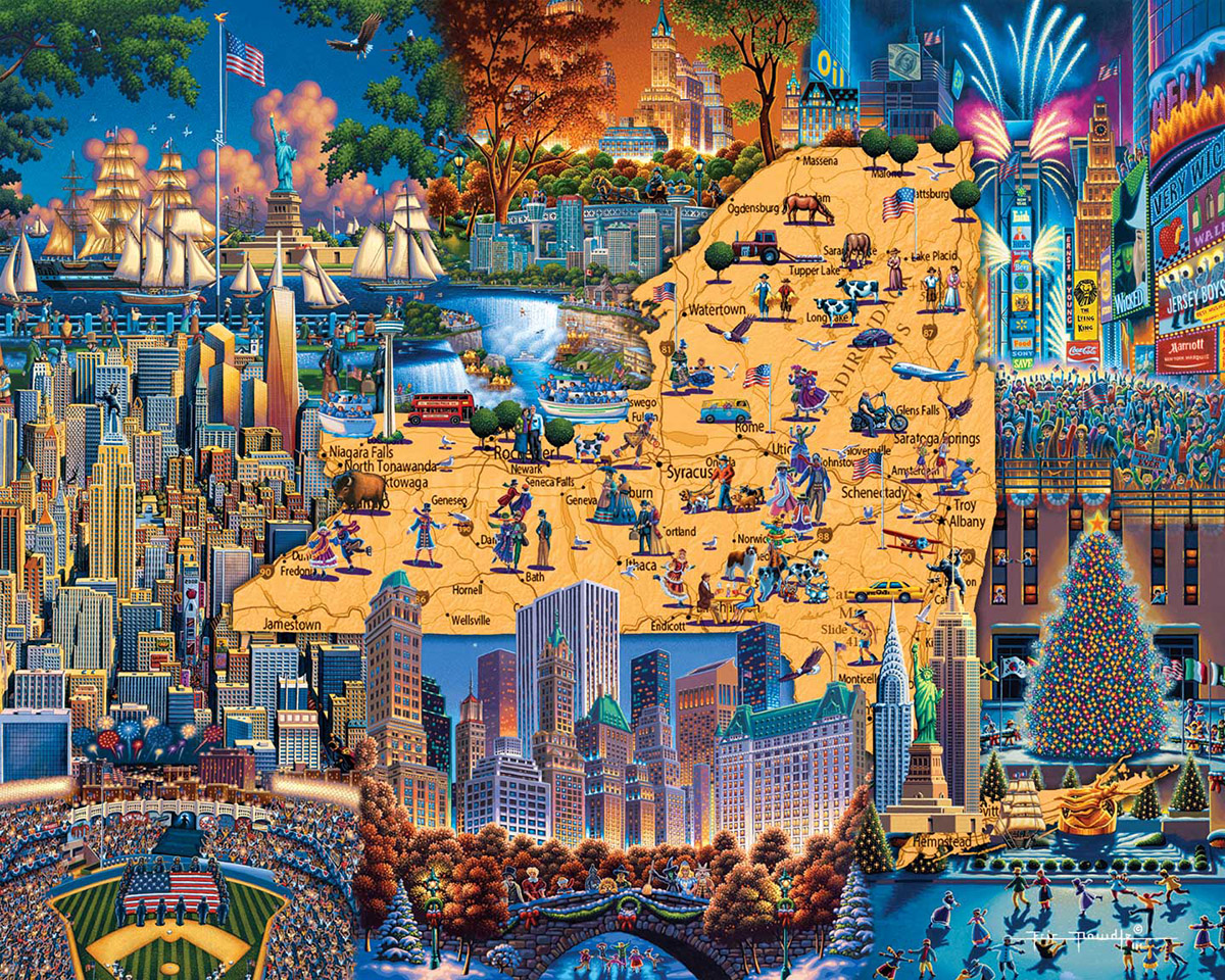 Best of New York Maps & Geography Jigsaw Puzzle
