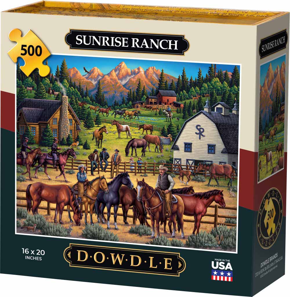 Sunrise Ranch Americana Jigsaw Puzzle
