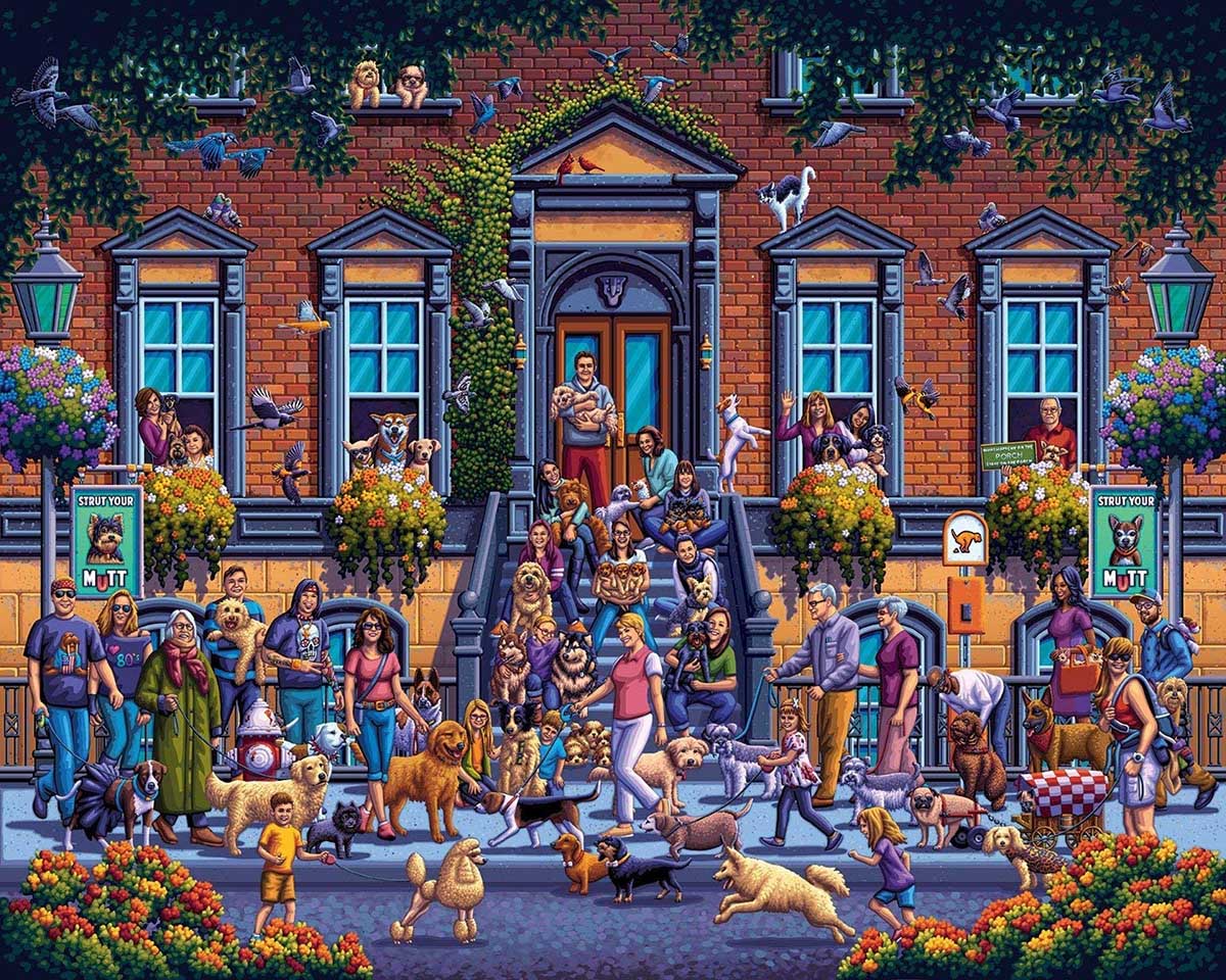 Strut Your Mutt Dogs Jigsaw Puzzle