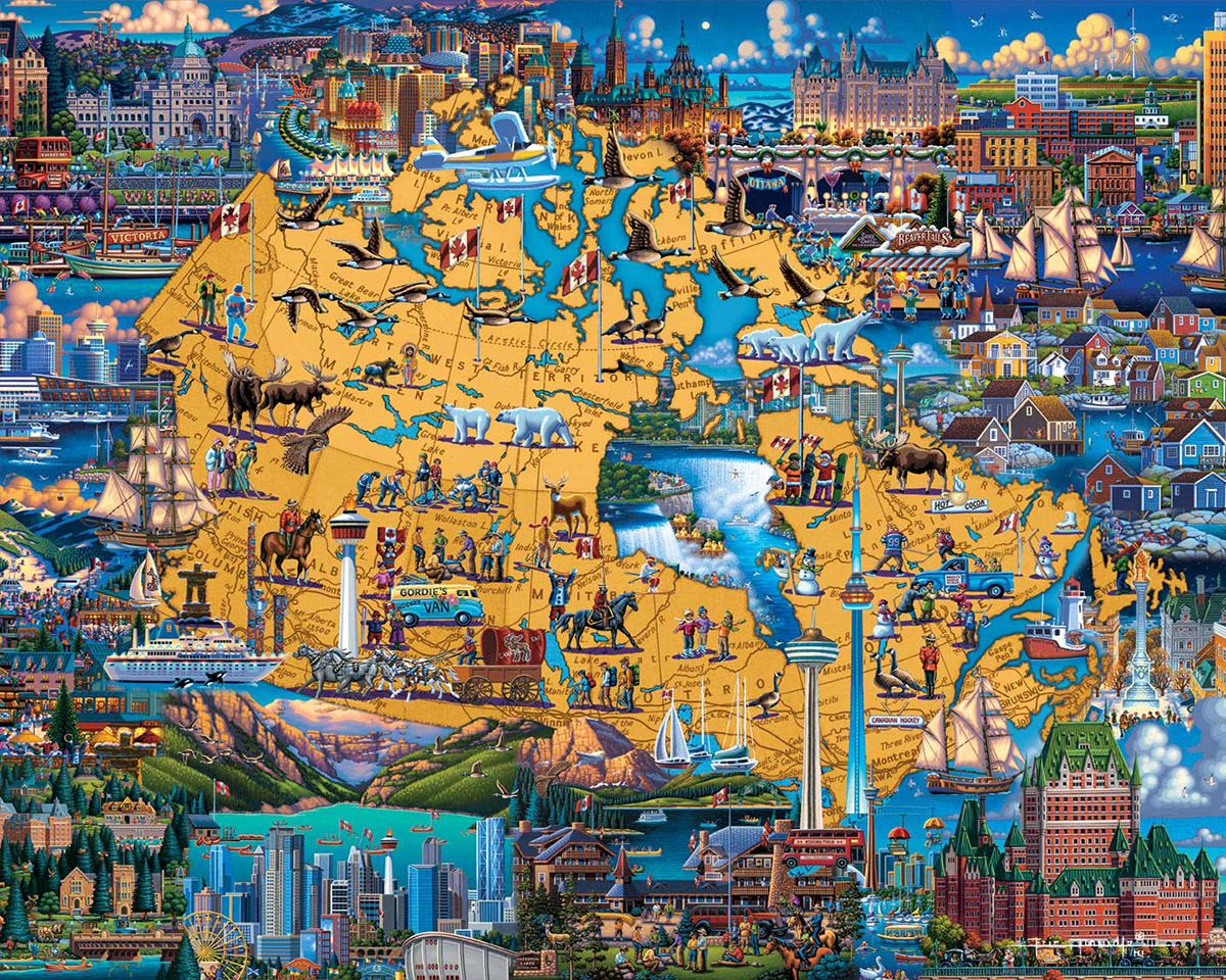 Best of Canada Maps & Geography Jigsaw Puzzle