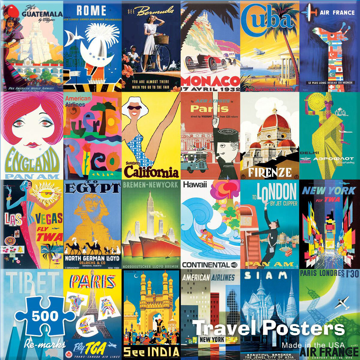 France: Vintage Travel Posters 2024 Calendrier mural : Pomegranate