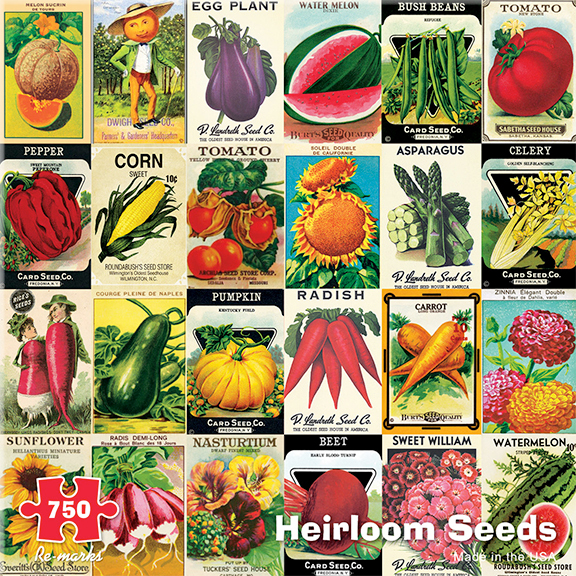 Heirloom Seeds, 750 Pieces, Re-marks