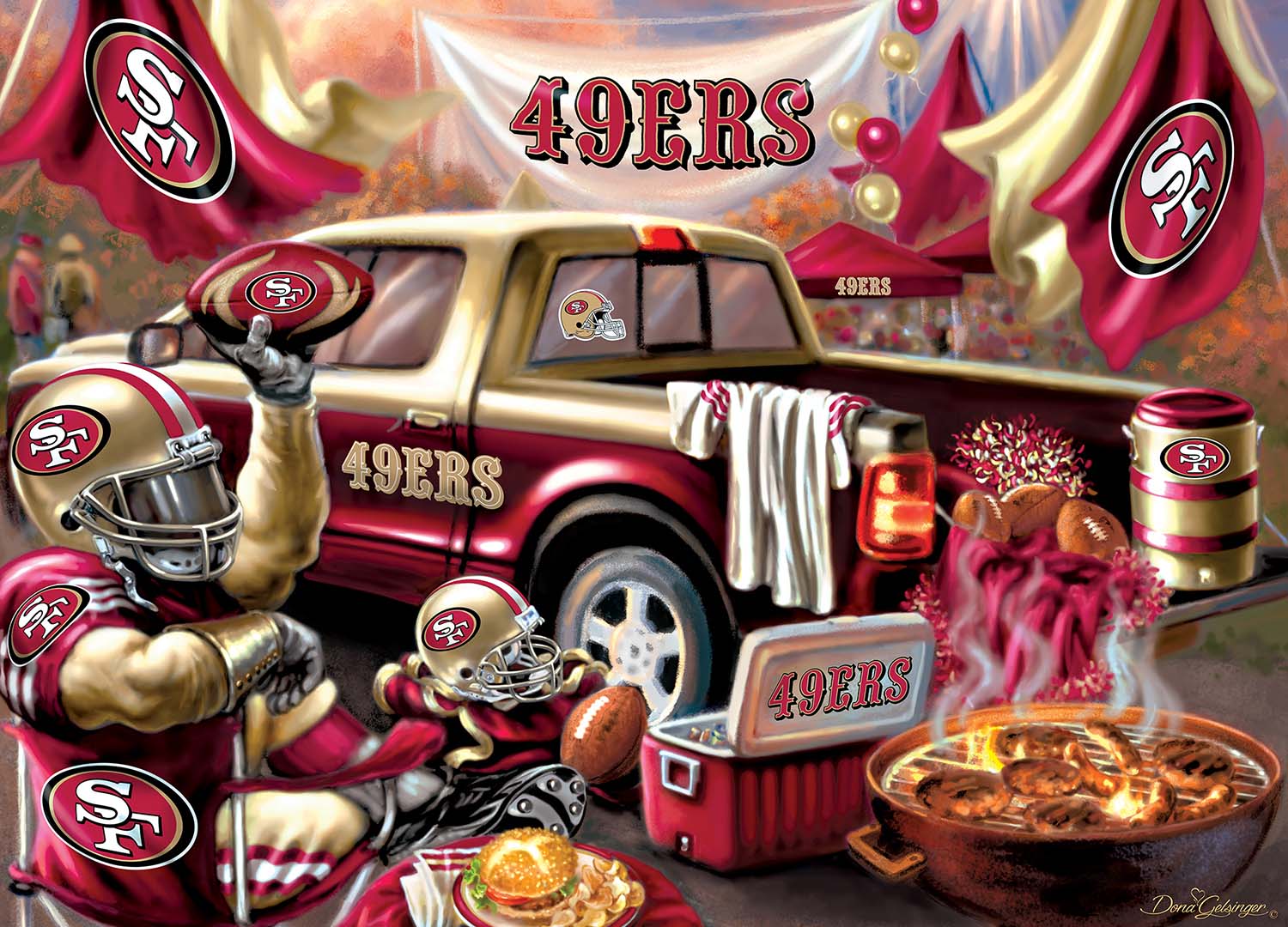 San Francisco 49ers Gameday Sports Jigsaw Puzzle