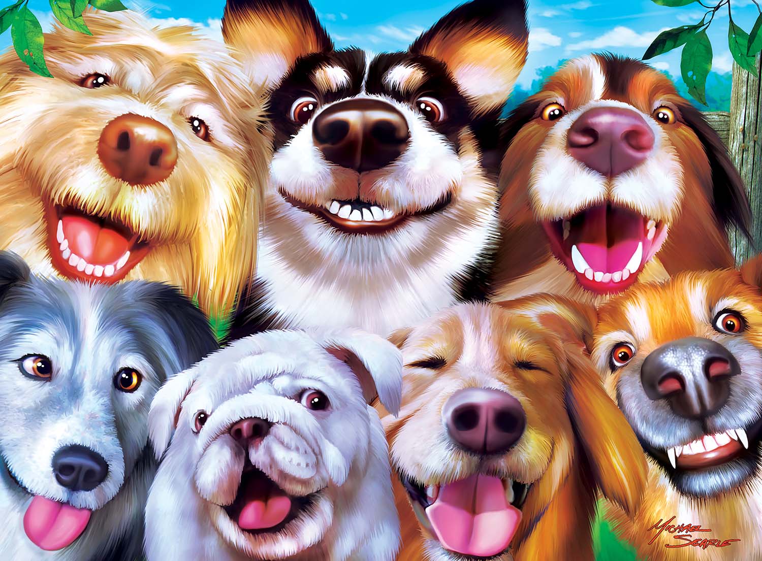 Goofy Grins Dogs Jigsaw Puzzle