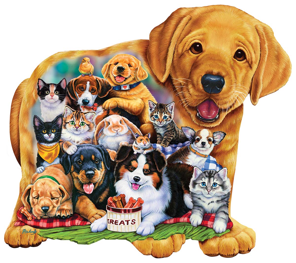Puppy Pals Cats Shaped Puzzle