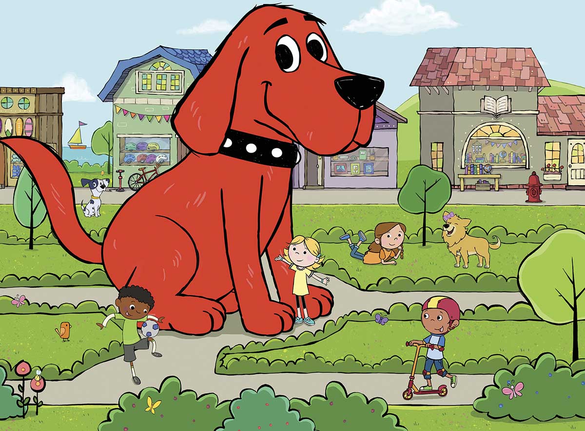 Clifford Town Square Dogs Jigsaw Puzzle