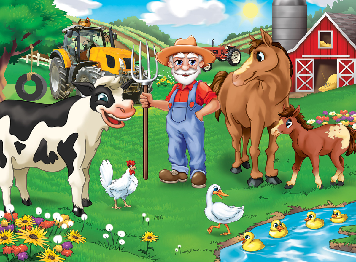 Old MacDonald's Farm - Farmer Miller's Pond Animals Jigsaw Puzzle