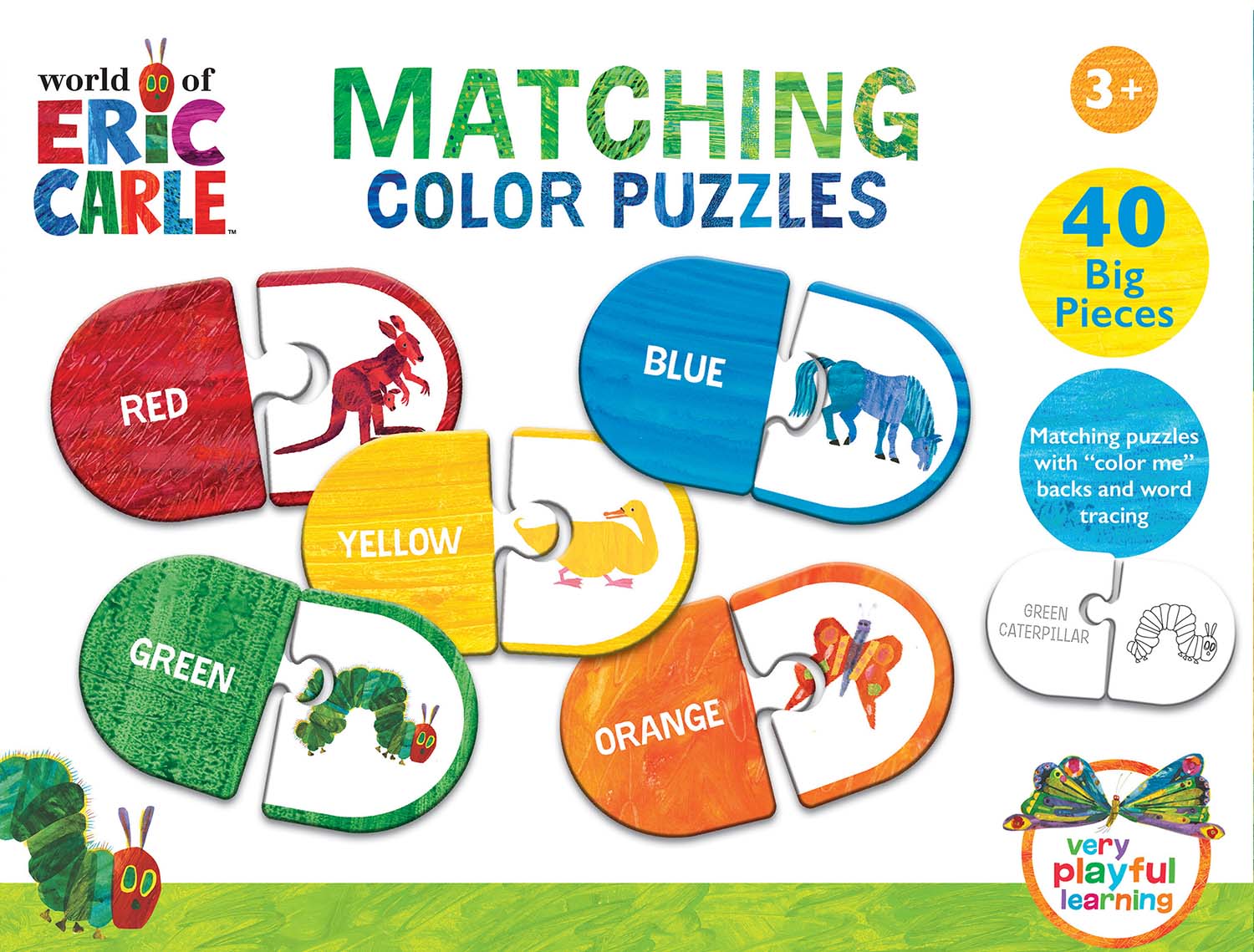 Eric Carle - Colors Matching Puzzles Animals Double Sided Puzzle